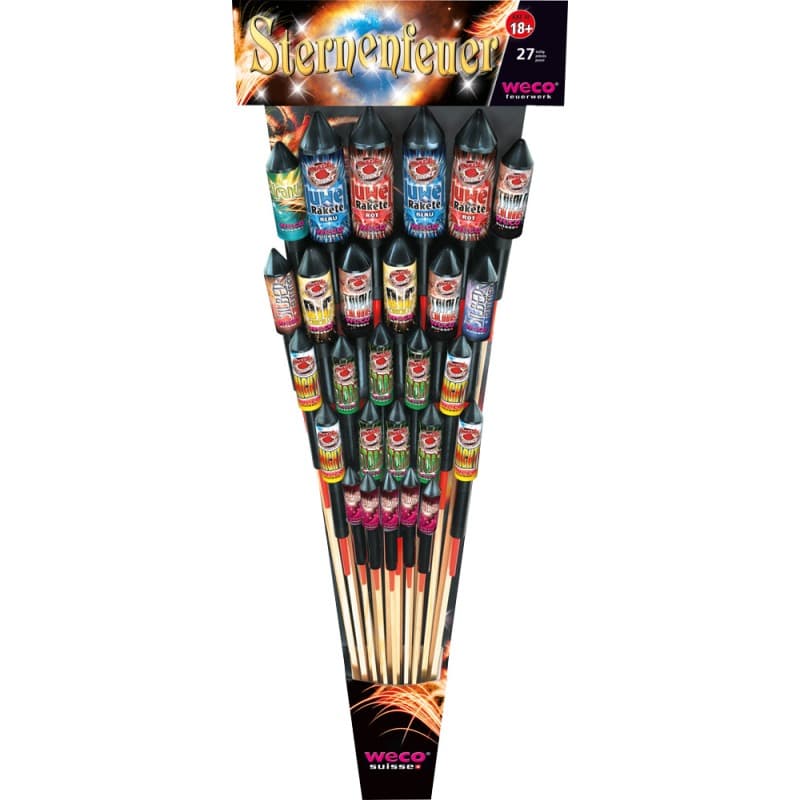 STERNENFEUER Rak-Sortiment 27t Feuerwerk kaufen in Frauenfeld - Felix Feuerwerk