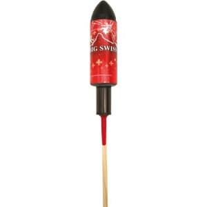 BIG SWISS ROT RIESENRAKETE - Raketen mit Bukett-Effekten Feuerwerk kaufen Frauenfeld