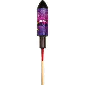 MIAMI VIOLETT-BROKAT RAKETE - Raketen mit Bukett-Effekten Feuerwerk kaufen Frauenfeld