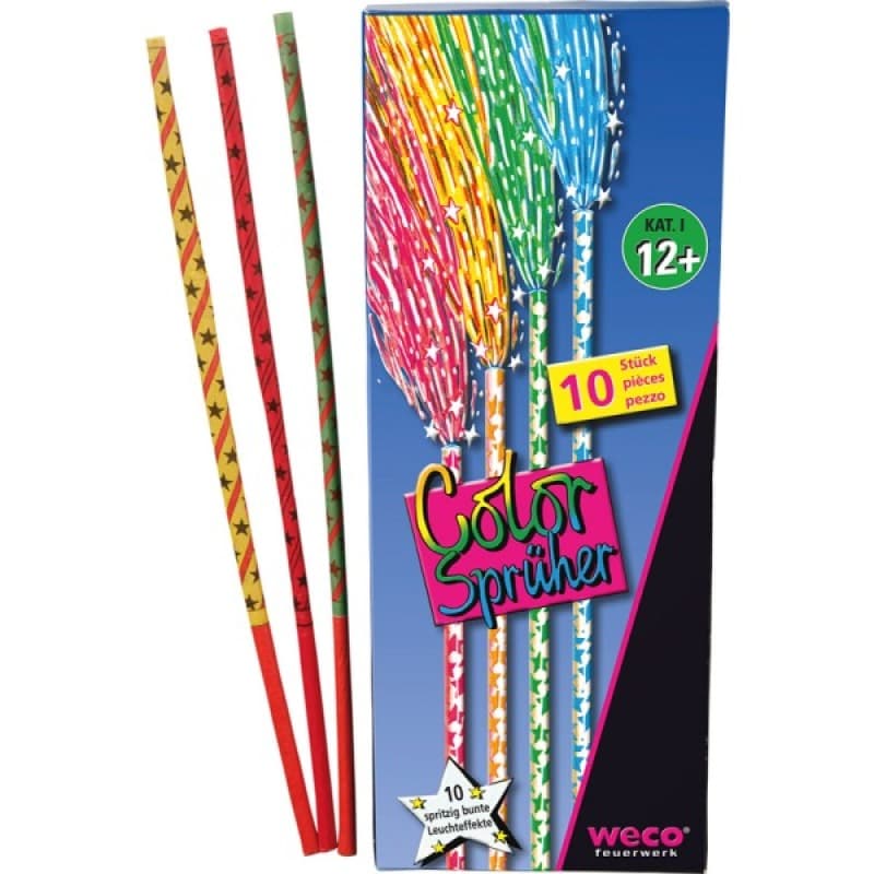 COLOR SPRÜHER 10er Schachtel - Bengalhölzer und Wunderkerzen Feuerwerk kaufen Frauenfeld