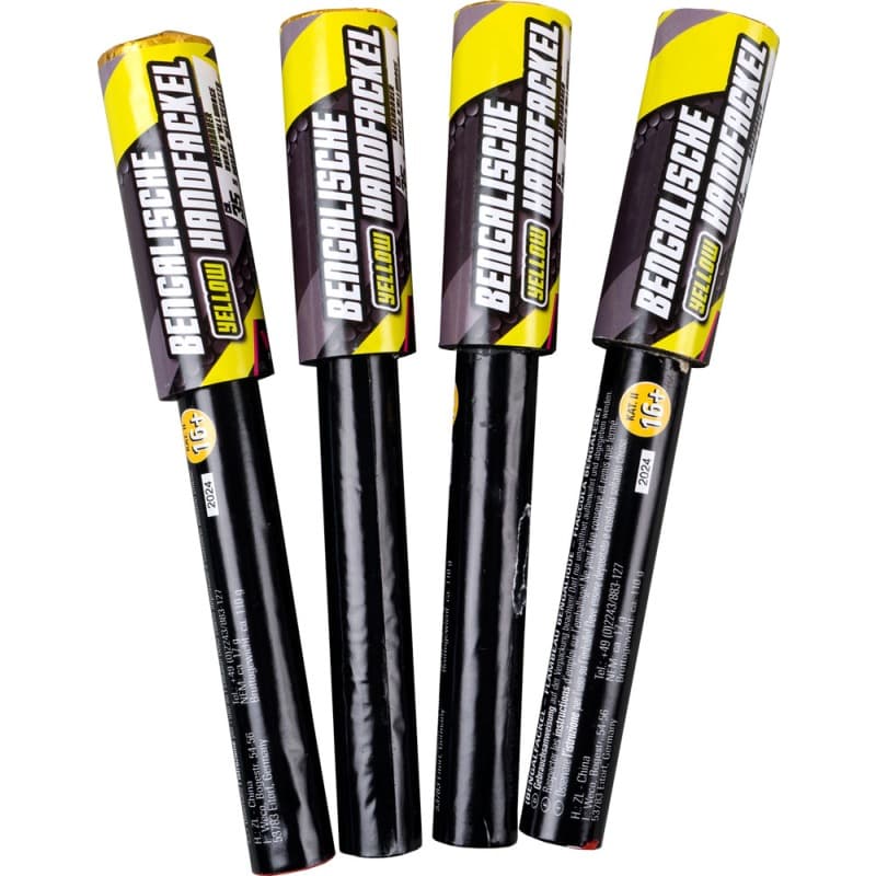 BENGAL. HANDFACKEL 4 X GELB Feuerwerk kaufen in Frauenfeld - Felix Feuerwerk