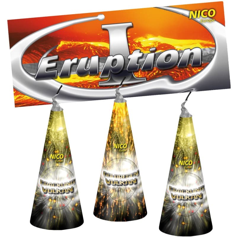 ERUPTION I VULKANE im 3er Pack - Vulkane Zuckerstöcke Feuerwerk kaufen Frauenfeld