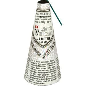 VULKAN SILBER      11cm/ 35Sek - Vulkane Zuckerstöcke Feuerwerk kaufen Frauenfeld
