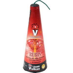 Roter RUBIN Vulkan 45 Sekunden - Vulkane Zuckerstöcke Feuerwerk kaufen Frauenfeld