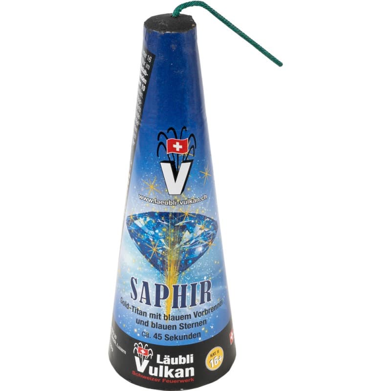Blauer SAPHIR Vulkan 45 Sek. Feuerwerk kaufen in Frauenfeld - Felix Feuerwerk