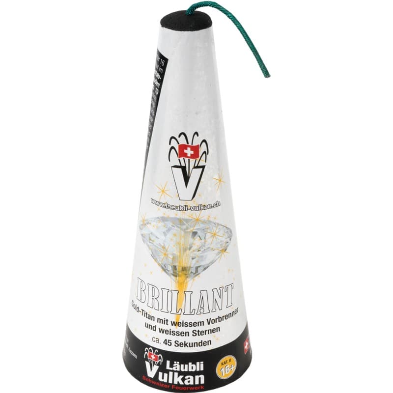 Weisser BRILLANT Vulkan 45 Sek - Vulkane Zuckerstöcke Feuerwerk kaufen Frauenfeld
