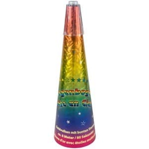 REGENBOGEN-RIESENVULKAN  80Sek - Vulkane Zuckerstöcke Feuerwerk kaufen Frauenfeld