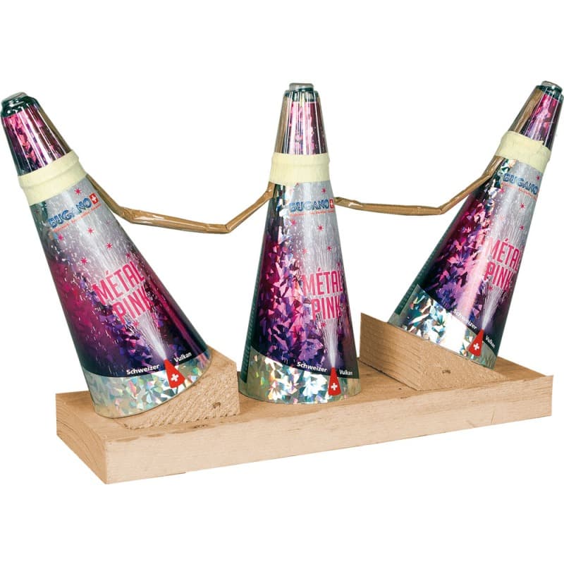 METAL PINK 3er Fächer Vulkan Feuerwerk kaufen in Frauenfeld - Felix Feuerwerk