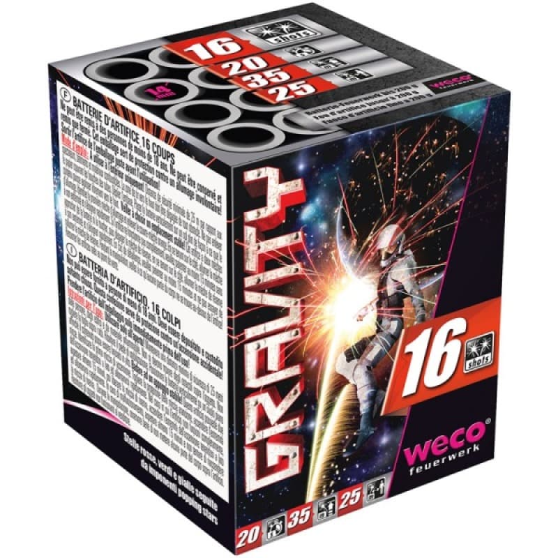 GRAVITY 16 Schuss 14mm Feuerwerk kaufen in Frauenfeld - Felix Feuerwerk