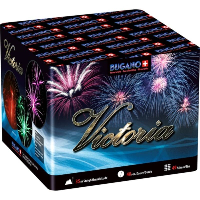 VICTORIA 49 Schuss 25mm - Batterien Töpfe Variationen Feuerwerk kaufen Frauenfeld