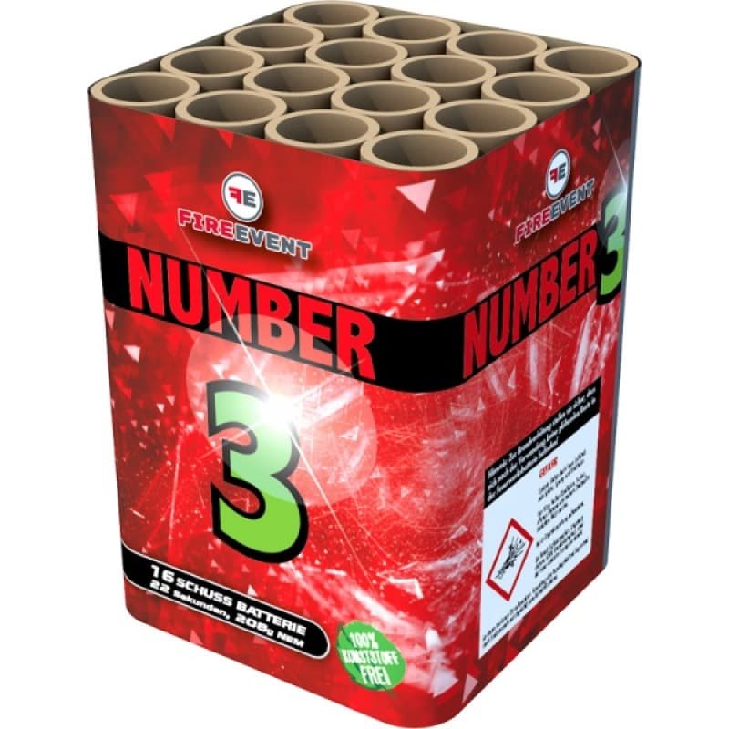 NUMBER 3 Batterie 16 Schuss Feuerwerk kaufen in Frauenfeld - Felix Feuerwerk