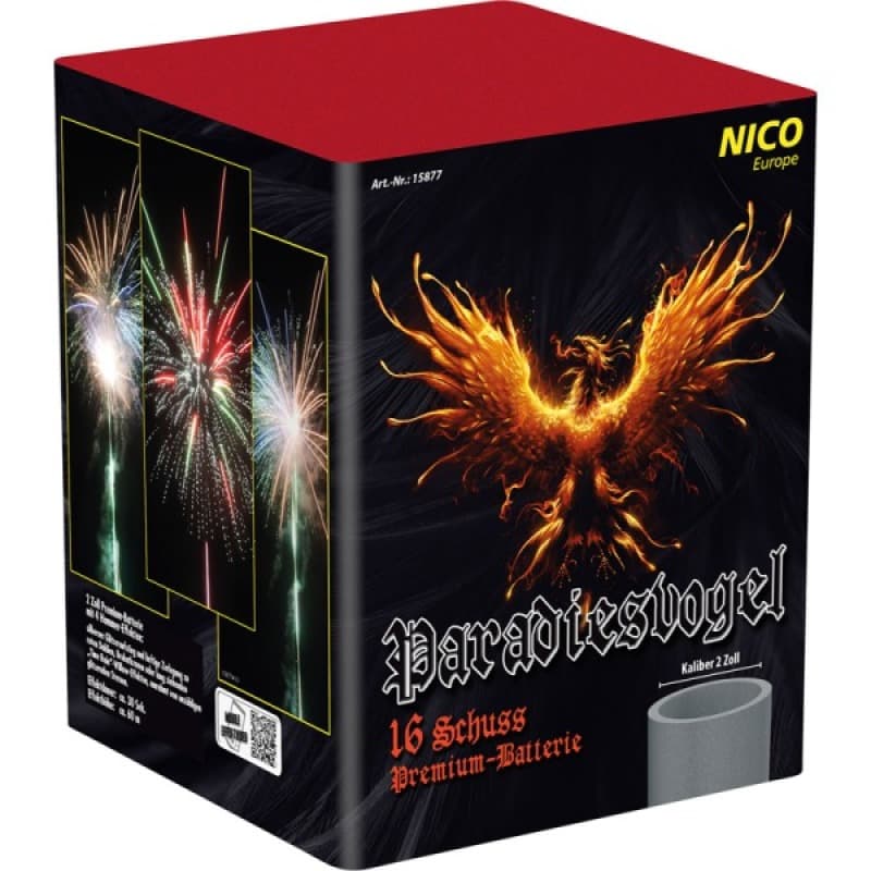 PARADIESVOGEL 16 Schuss 48mm Feuerwerk kaufen in Frauenfeld - Felix Feuerwerk