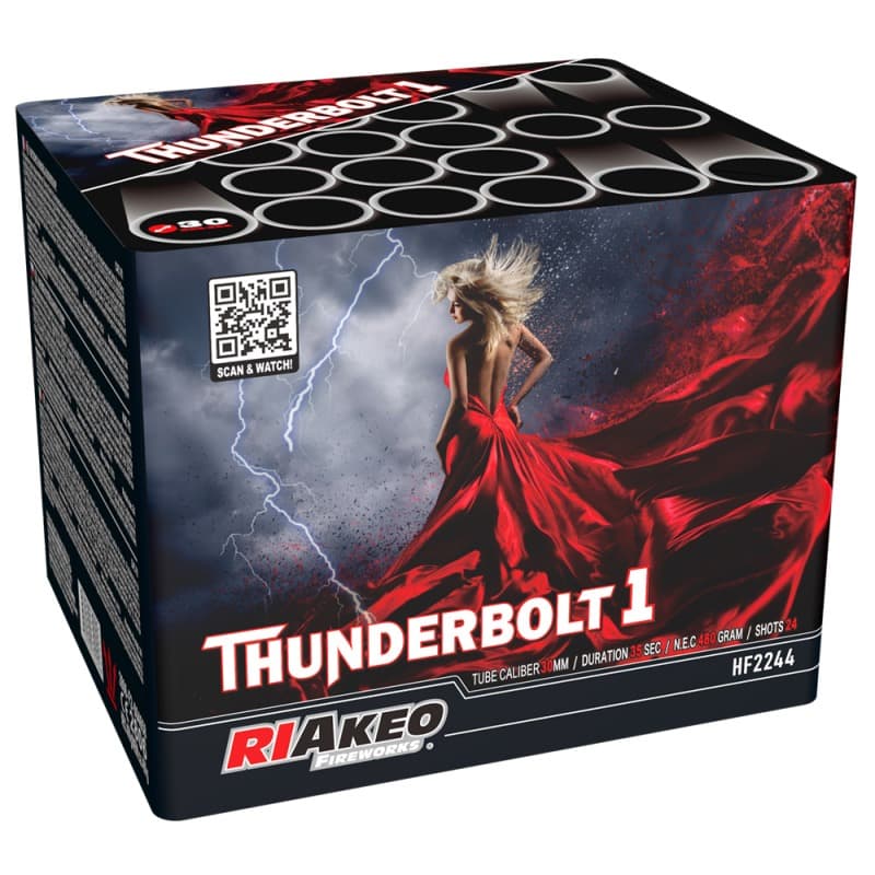 THUNDERBOLT 1 - 24 Schuss 30mm - Batterien Töpfe Variationen Feuerwerk kaufen Frauenfeld