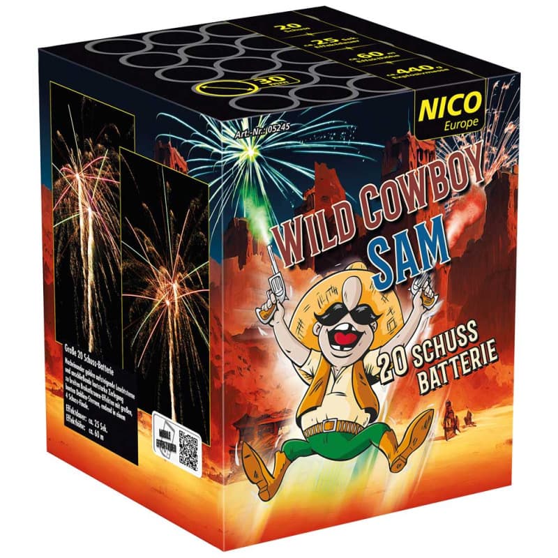Wild Cowboy Sam 20 Schuss - Batterien Töpfe Variationen Feuerwerk kaufen Frauenfeld
