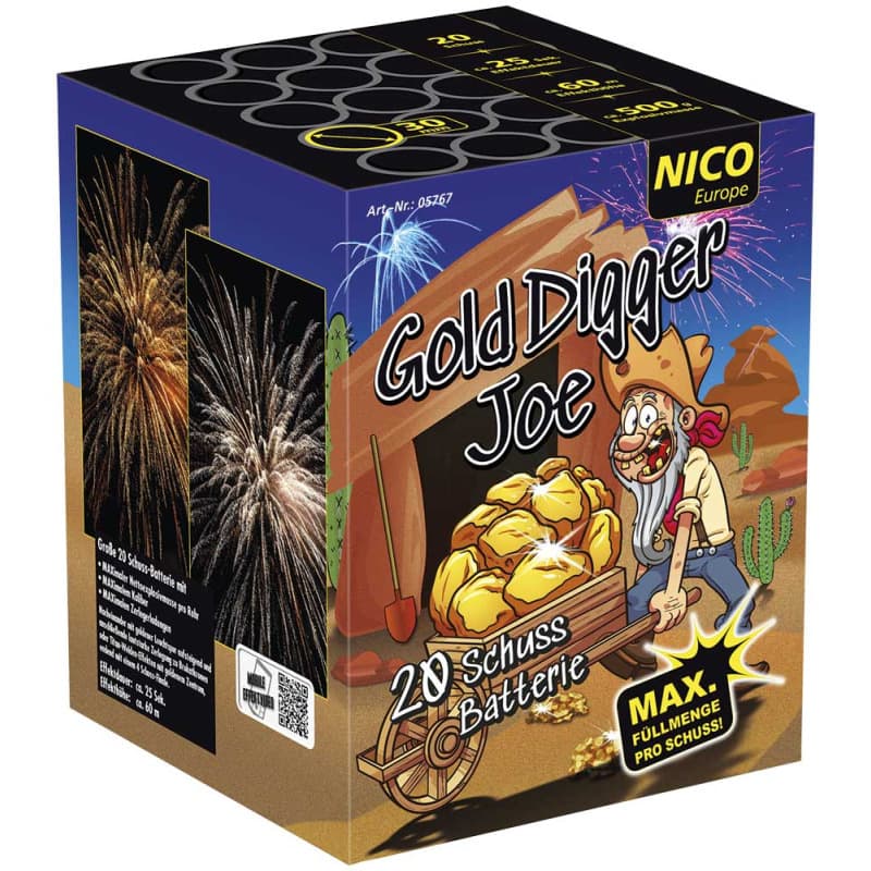 Gold Digger Joe 20 Schuss Feuerwerk kaufen in Frauenfeld - Felix Feuerwerk