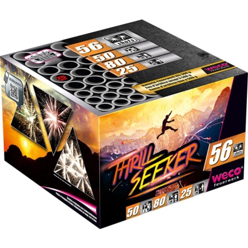 THRILL SEEKER 56 Schuss 50sek. - Batterien Töpfe Variationen Feuerwerk kaufen Frauenfeld