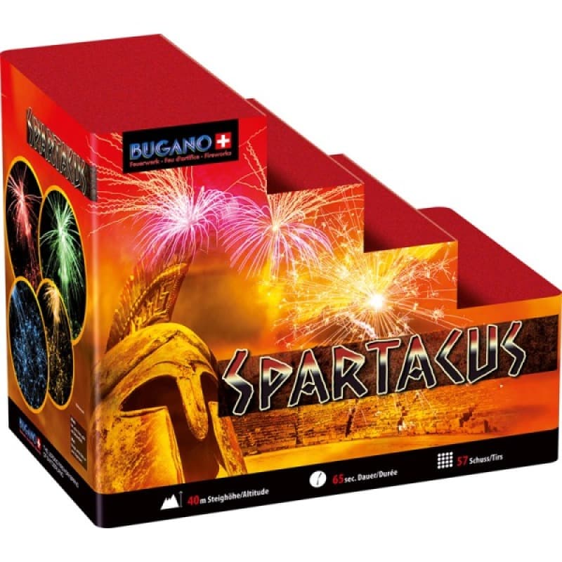 SPARTACUS 57 Schuss 25-55mm Feuerwerk kaufen in Frauenfeld - Felix Feuerwerk