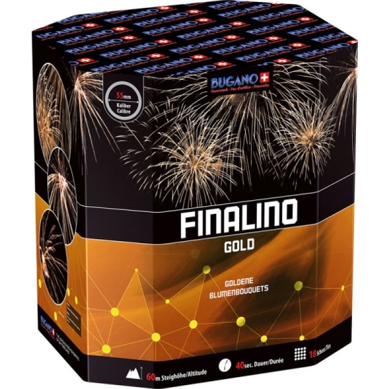 FINALINO GOLD 18 Schuss 55mm Feuerwerk kaufen in Frauenfeld - Felix Feuerwerk
