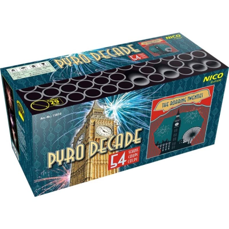 PYRO DECADE 54 Schuss - Batterien Töpfe Variationen Feuerwerk kaufen Frauenfeld