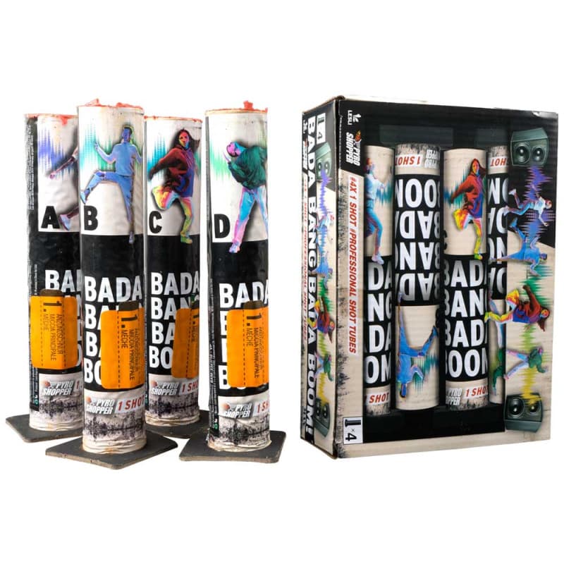 BADA BANG BADA BOOM! 4er Pack - Römische Kerzen Bombenrohre Feuerwerk kaufen Frauenfeld