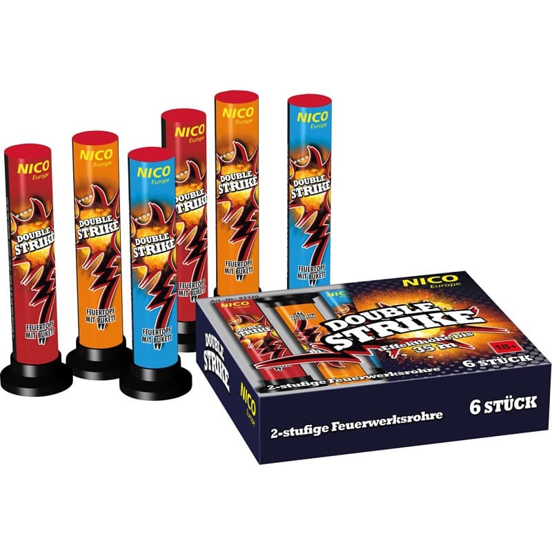 DOUBLE STRIKE 6 x Doppeleffekt Feuerwerk kaufen in Frauenfeld - Felix Feuerwerk