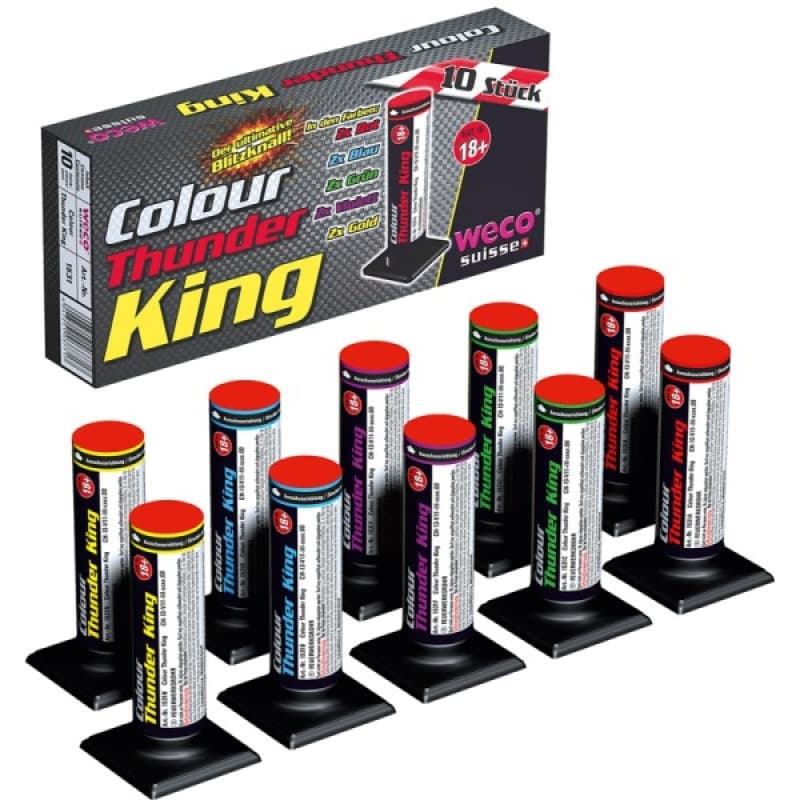 COLOUR THUNDER KING 10er BOX - KNALL-Artikel Feuerwerk kaufen Frauenfeld