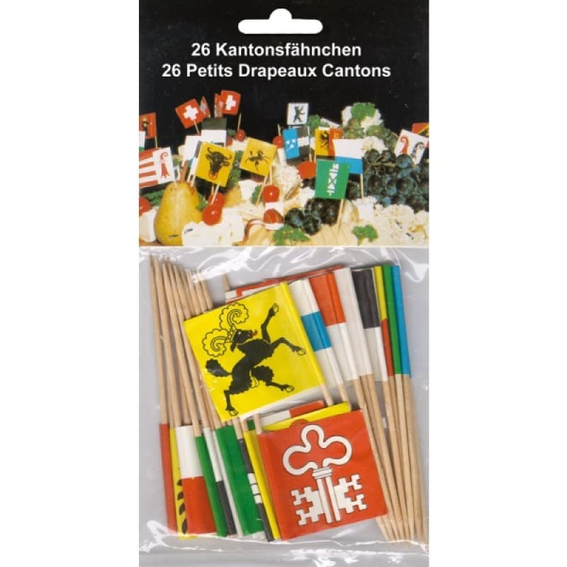 PATISSERIEFAHNE KANTONE 26 STK - Fähnli aus Papier Feuerwerk kaufen Frauenfeld