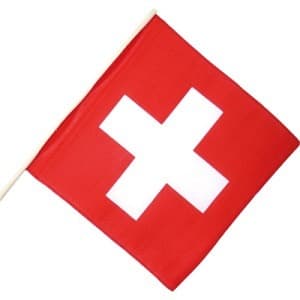 STOFFFAEHNLI  30/ 30 CH-KREUZ - Fähnli Stoff CH-Kreuz Feuerwerk kaufen Frauenfeld