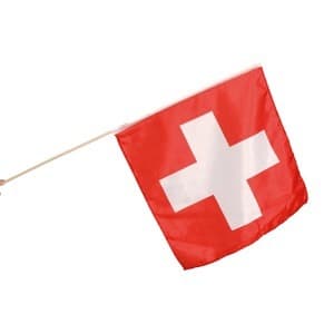 STOFFFAHNE  58/ 58 CH-KREUZ - Fähnli Stoff CH-Kreuz Feuerwerk kaufen Frauenfeld