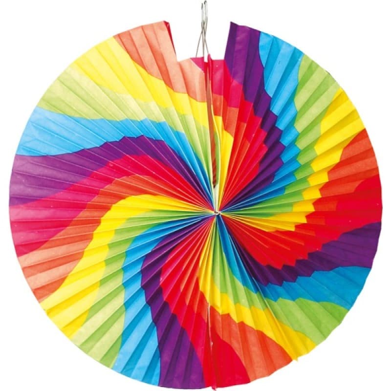 LAMPION KOKARDE REGENBOG. 42cm - Lampion farbig Feuerwerk kaufen Frauenfeld
