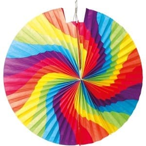 LAMPION KOKARDE REGENBOG. 42cm - Lampion farbig Feuerwerk kaufen Frauenfeld