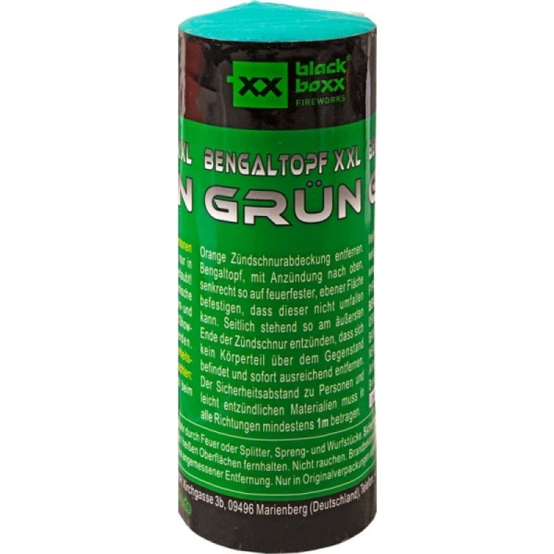 BENGALTOPF XXL GRÜN 60s - Beleuchtungsartikel Feuerwerk kaufen Frauenfeld