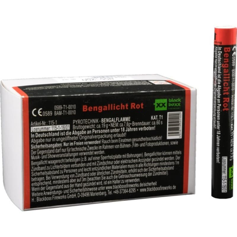 LANZENLICHTER 25xROT    60 SEK Feuerwerk kaufen in Frauenfeld - Felix Feuerwerk