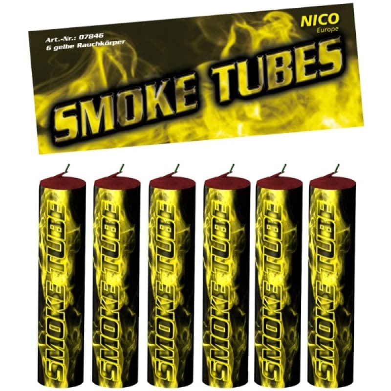 SMOKE TUBES 6er Beutel GELB Feuerwerk kaufen in Frauenfeld - Felix Feuerwerk