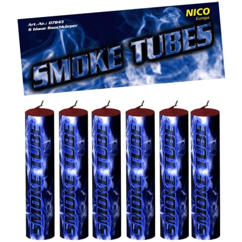 SMOKE TUBES 6er Beutel BLAU Feuerwerk kaufen in Frauenfeld - Felix Feuerwerk