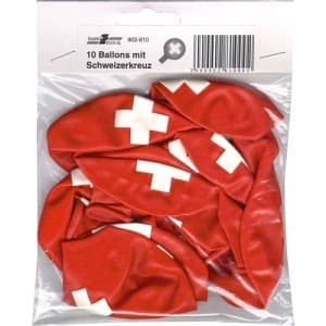 BALLONE SCHWEIZERKREUZ 10 STK - BALLONS Feuerwerk kaufen Frauenfeld