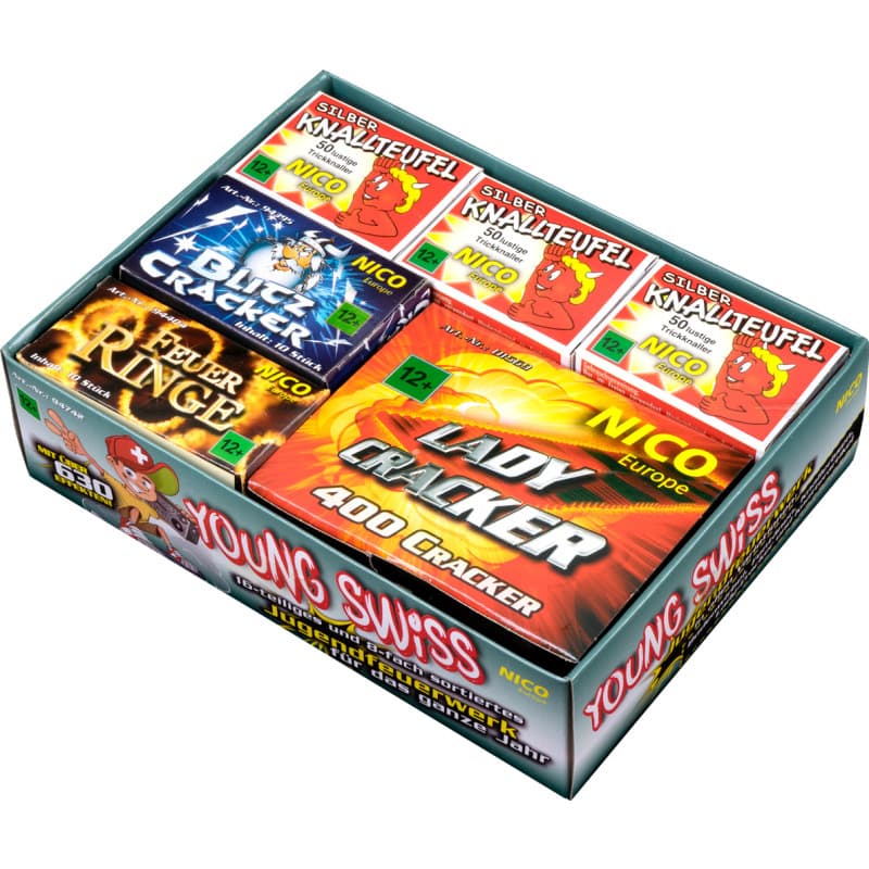 YOUNG SWISS JUGENDFEUERWERK - Beutelpackungen Kleinsortiment Feuerwerk kaufen Frauenfeld