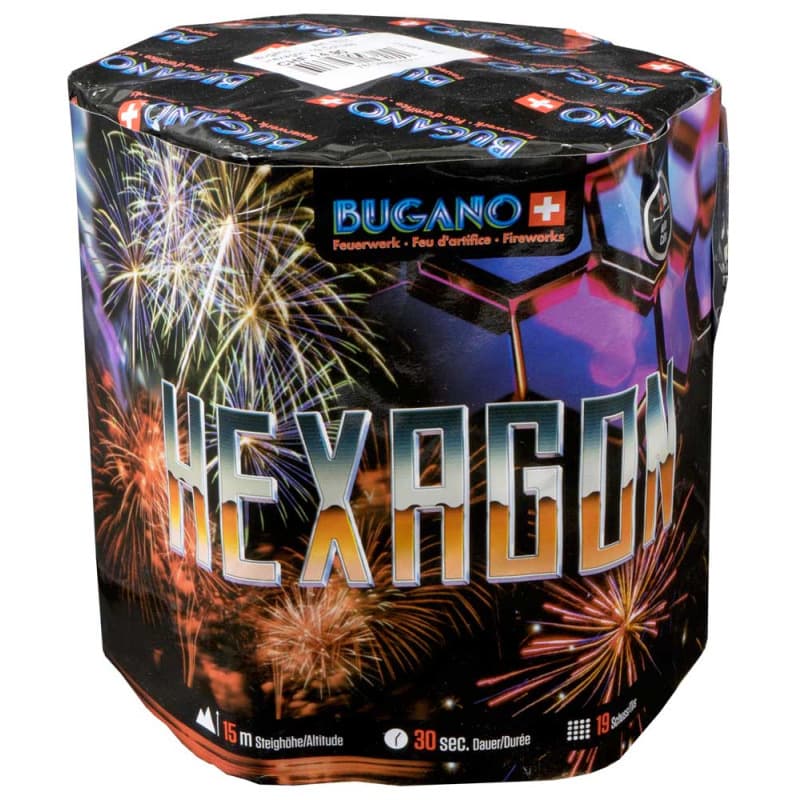 HEXAGON 19 Schuss Batterie - Batterien Töpfe Variationen Feuerwerk kaufen Frauenfeld