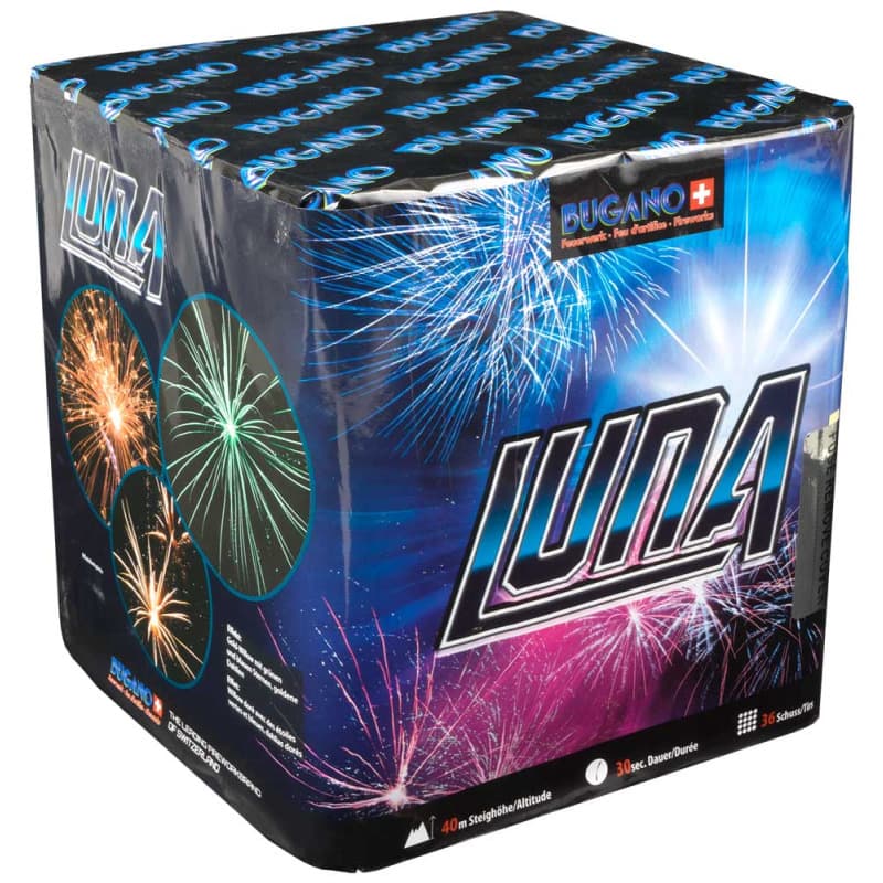 LUNA 36 Schuss 30mm - Batterien Töpfe Variationen Feuerwerk kaufen Frauenfeld