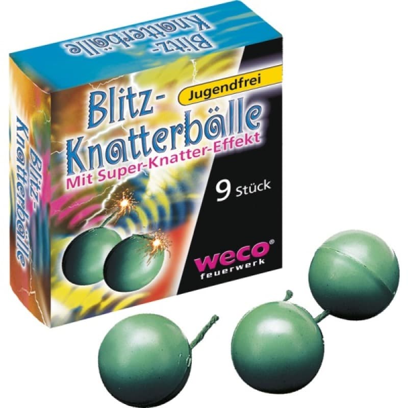 BLITZ-KNATTERBAELLE 9 Stk. - KNALL-Artikel Feuerwerk kaufen Frauenfeld