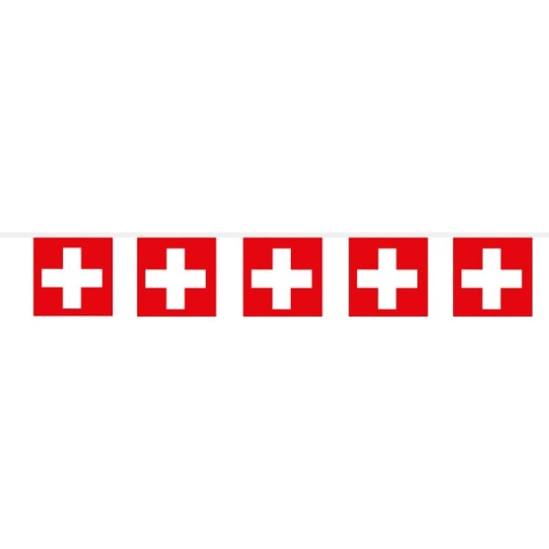 GIRLANDE 5m CH-KREUZ PVC - Dekoration 1. August Feuerwerk kaufen Frauenfeld
